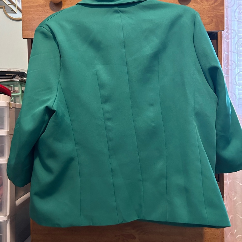 Women's Green Blazer - Picture 4 of 4